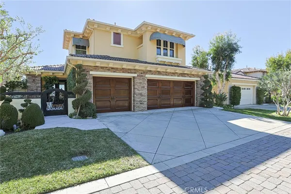 front view of a house with yard