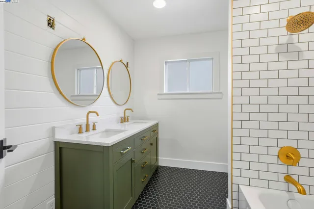 a bathroom with a sink and a bathtub