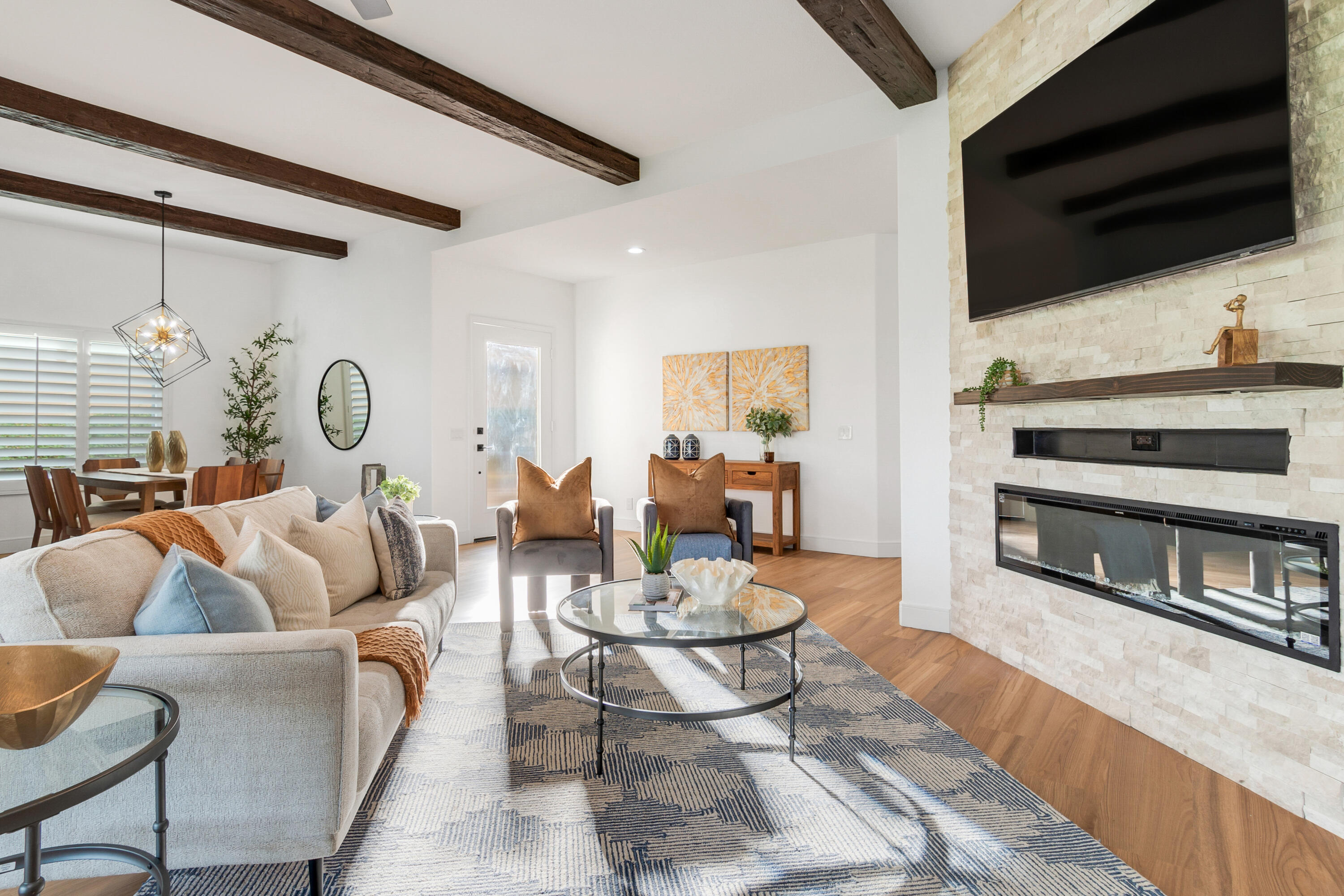 30 Hilton Head Drive Rancho Mirage, CA 92270 - Photo 7 of 33 a living room with furniture kitchen view and a flat screen tv