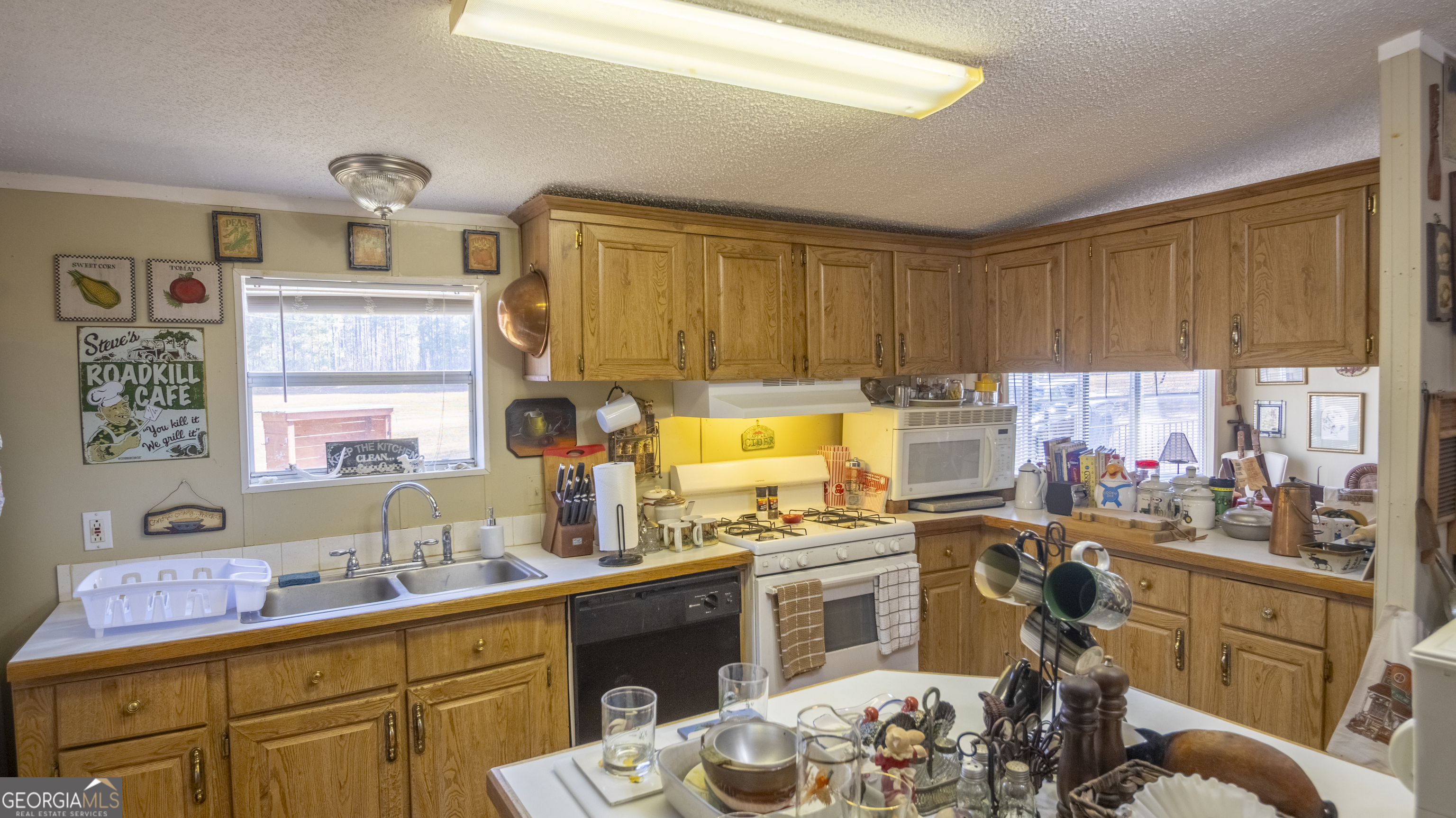 2717 Mount Pilgrim Road Greenville, GA 30222 - Photo 12 of 65 a kitchen with a sink a stove and a window