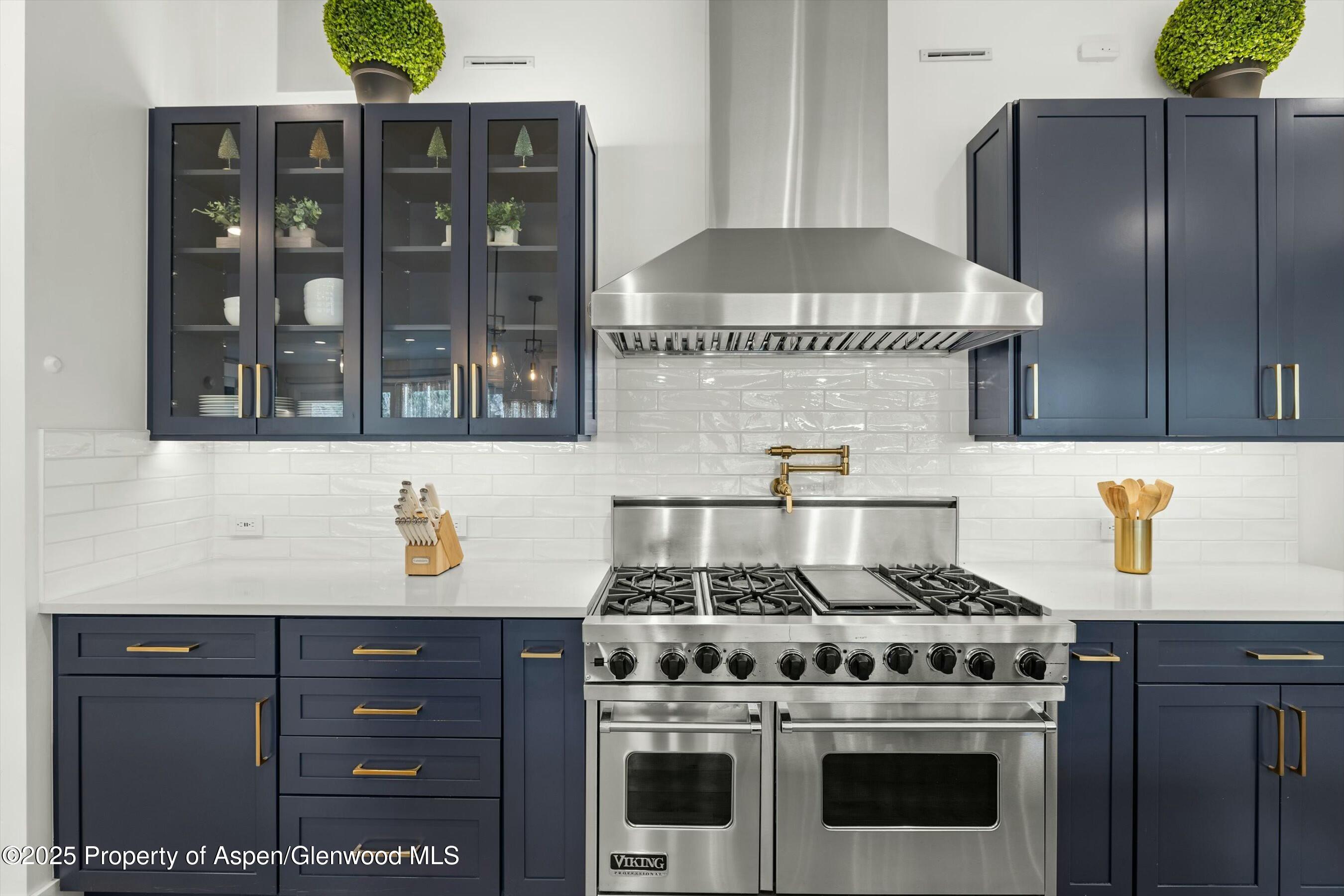 1631 Emma Spur Basalt, CO 81621 - Photo 16 of 52 a kitchen with stainless steel appliances granite countertop a stove and a refrigerator