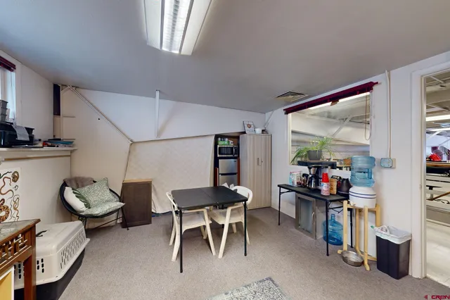 a view of a storage and utility room