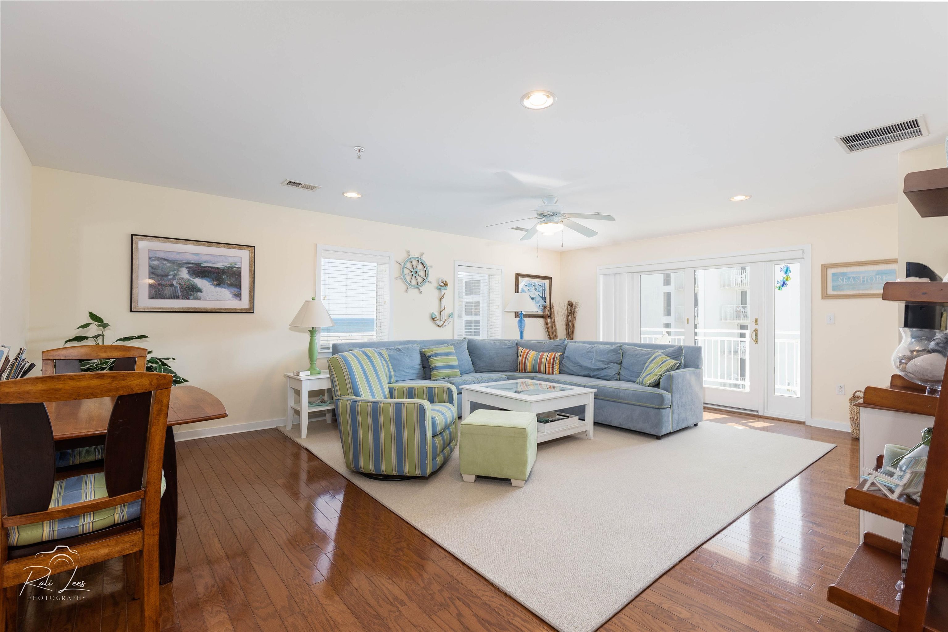 503 East Stanton Road, Unit 403 Wildwood Crest, NJ 08260 - Photo 4 of 42 a living room with furniture and wooden floor