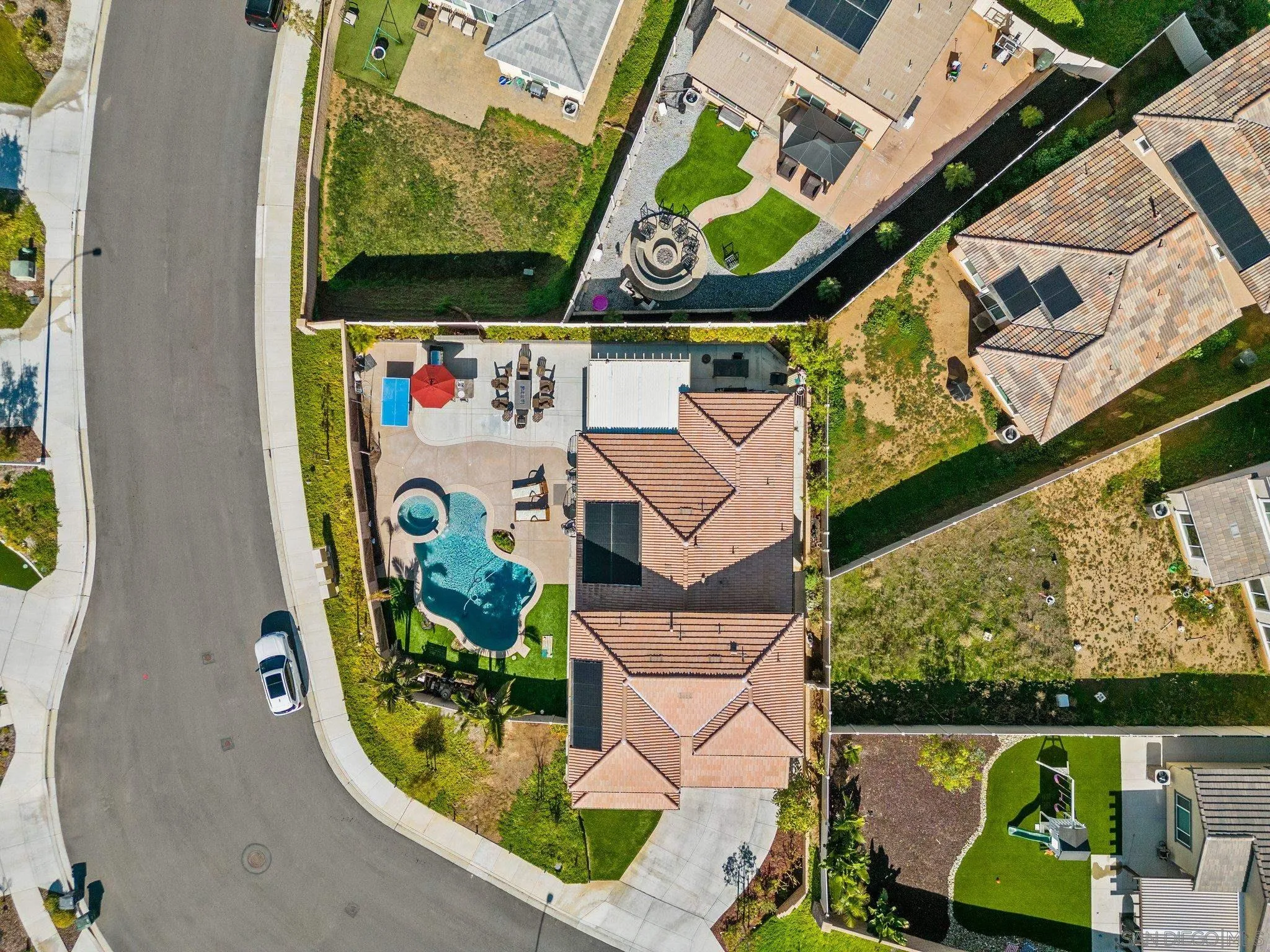 35778 Esperia Way Fallbrook, CA 92028 - Photo 13 of 44 an aerial view of a house with swimming pool