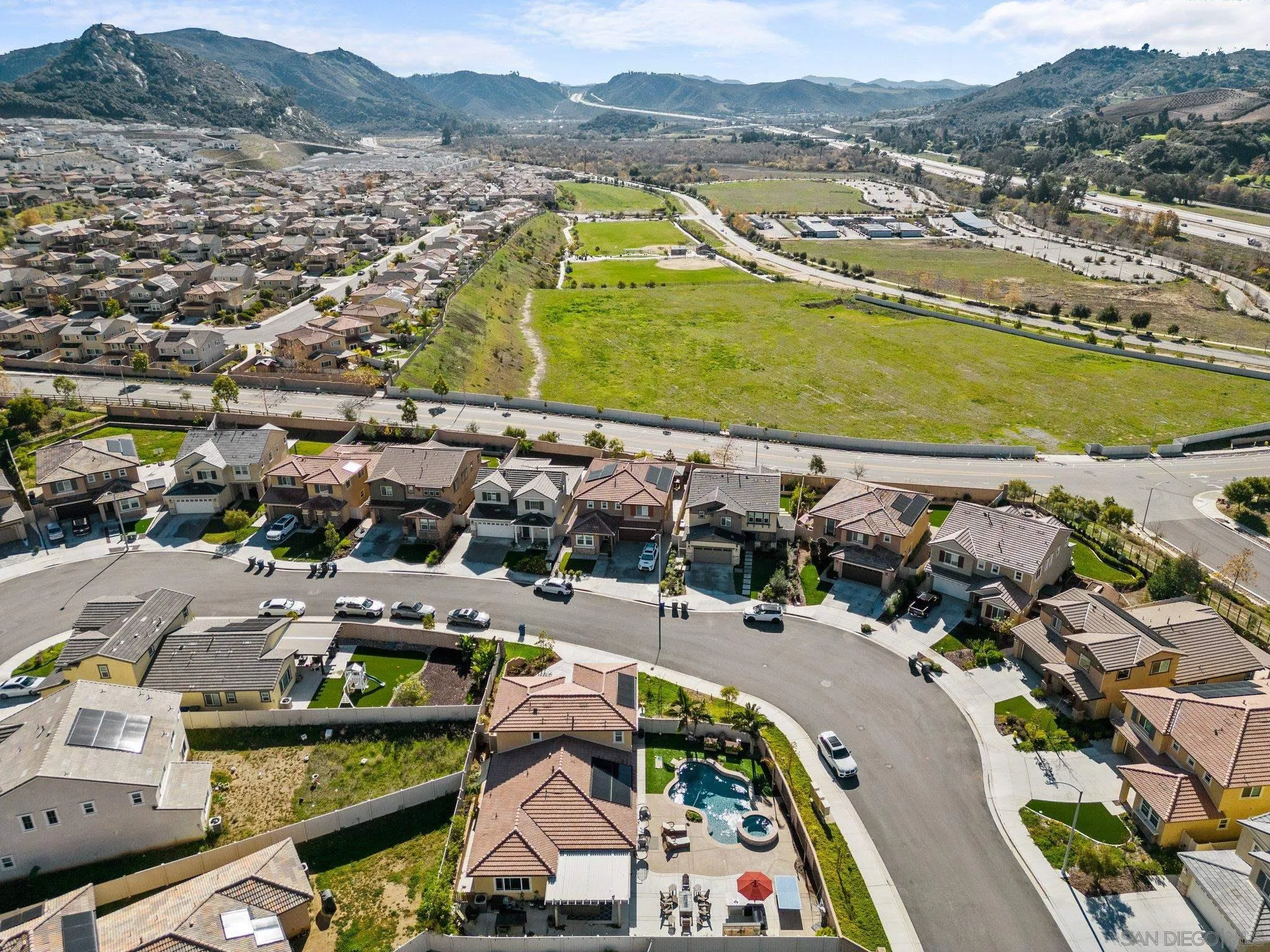 35778 Esperia Way Fallbrook, CA 92028 - Photo 16 of 44 an aerial view of residential houses and outdoor space