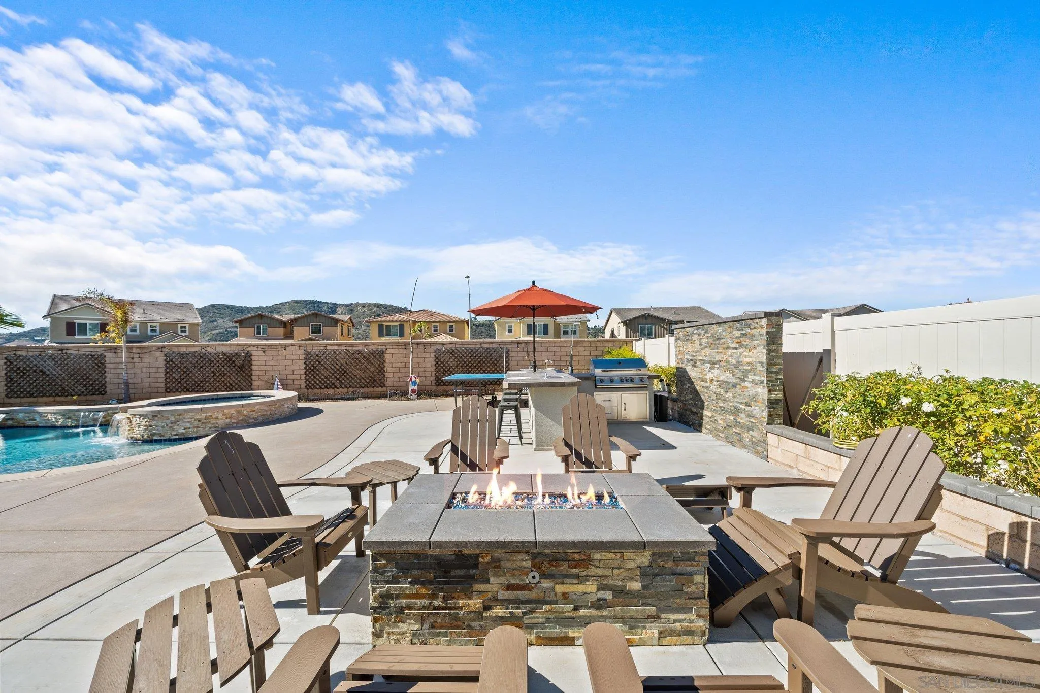35778 Esperia Way Fallbrook, CA 92028 - Photo 10 of 44 a view of a terrace with furniture and stove