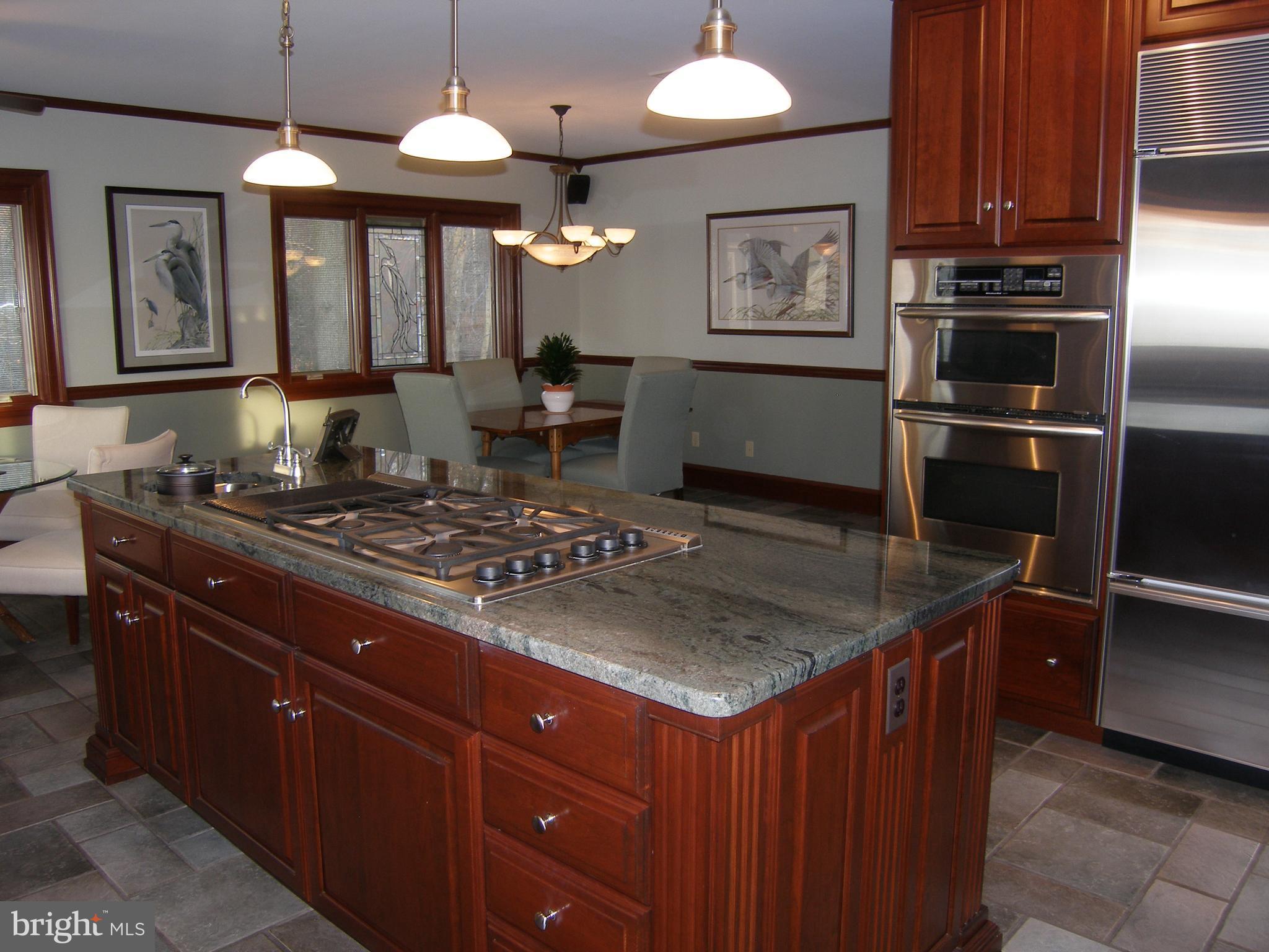 5051 Turkey Point Road North East, MD 21901 - Photo 12 of 30 KITCHEN DINING WITH GRANITE, SS AND ITALIAN STONE