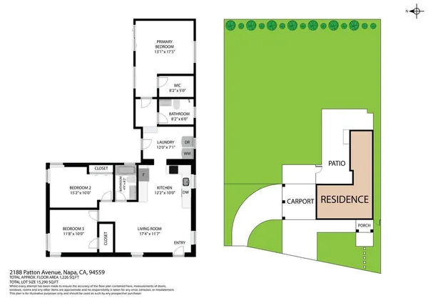 $1,295,000 | 2188 Patton Avenue, Napa, CA 94559