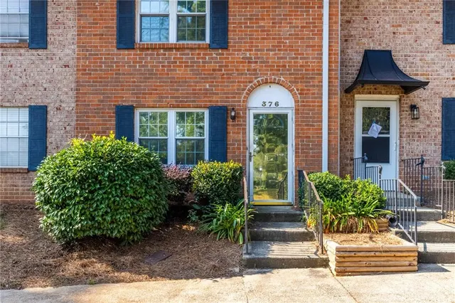 a front view of a house