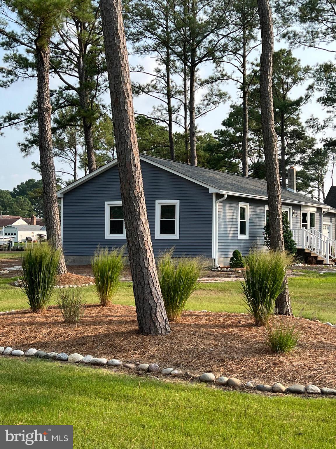 5241 Frances Road Marion Station, MD 21838 - Photo 6 of 146 a view of a yard in front of a house with large tree and plants