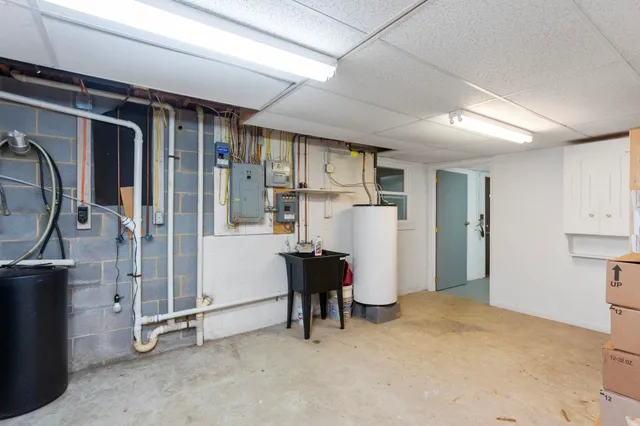 an aerial view of residential house with outdoor space