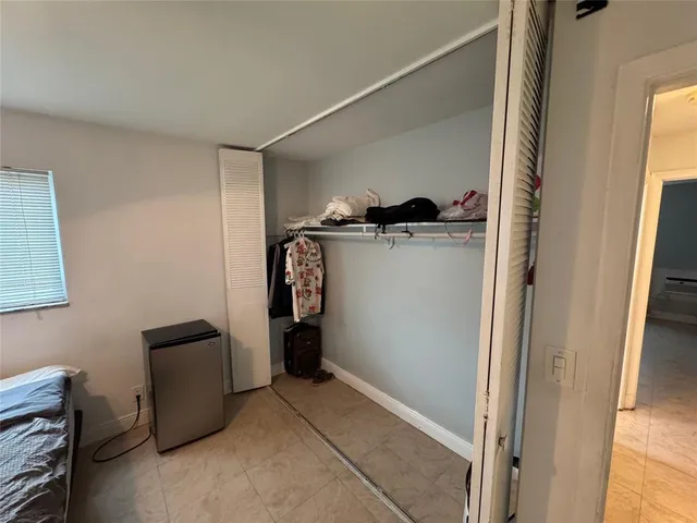 a view of closet area