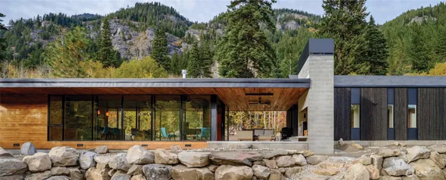 a view of a backyard of a house