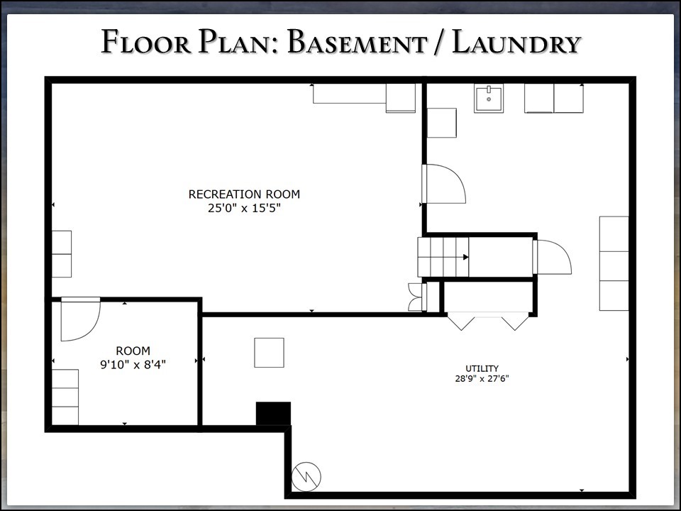 215 Belmeade Road Irondequoit, NY 14617 - Photo 46 of 46 Basement Floor Plan