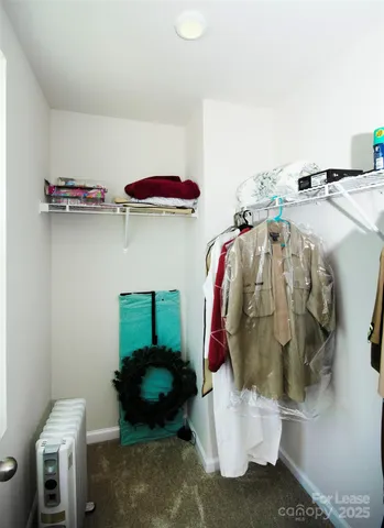 a view of a walk in closet