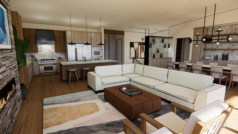 1108 9th Avenue South Edmonds, WA 98020 - Photo 4 of 11 a living room with furniture and a kitchen view