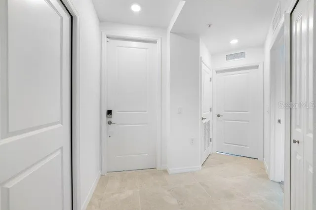 a view of an empty room