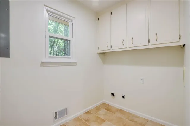 a view of white cabinets