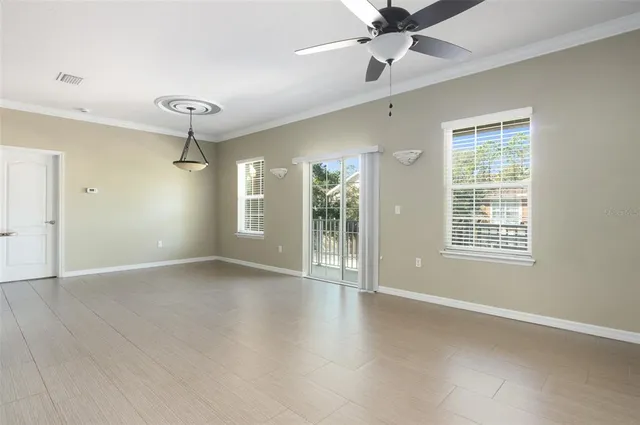a view of a street view from a balcony