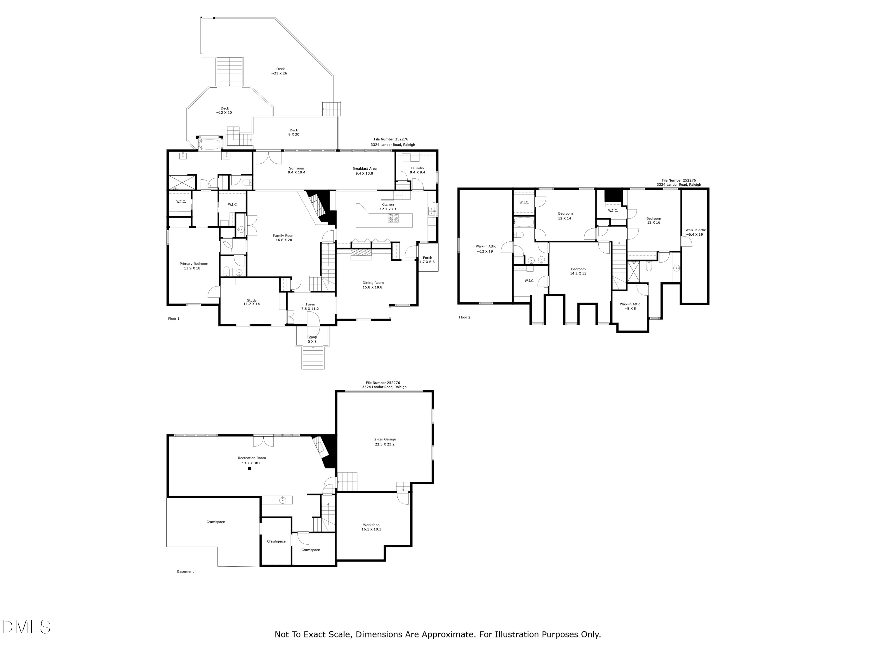 3324 Landor Road Raleigh, NC 27609 - Photo 69 of 69 a picture of floor plan