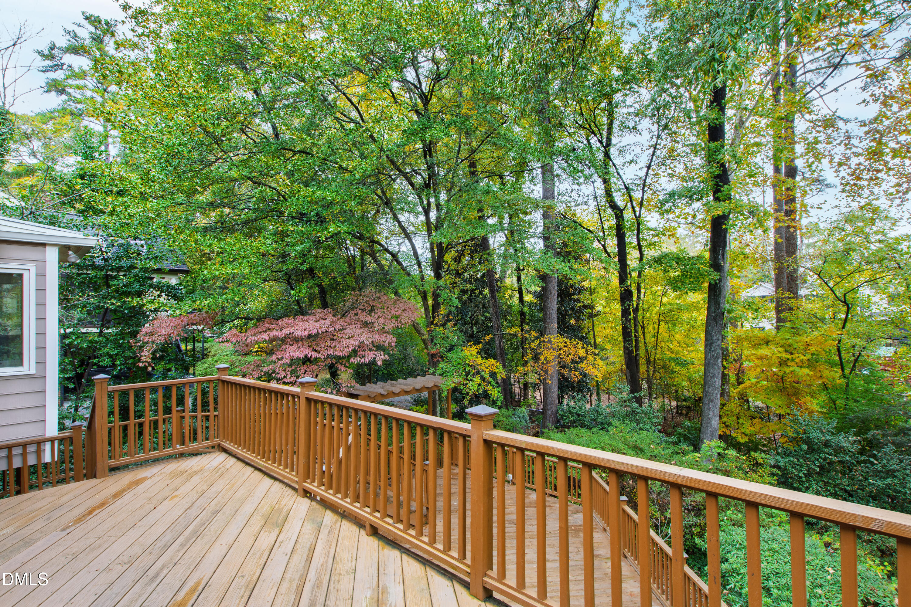 3324 Landor Road Raleigh, NC 27609 - Photo 59 of 69 a view of a balcony with wooden floor