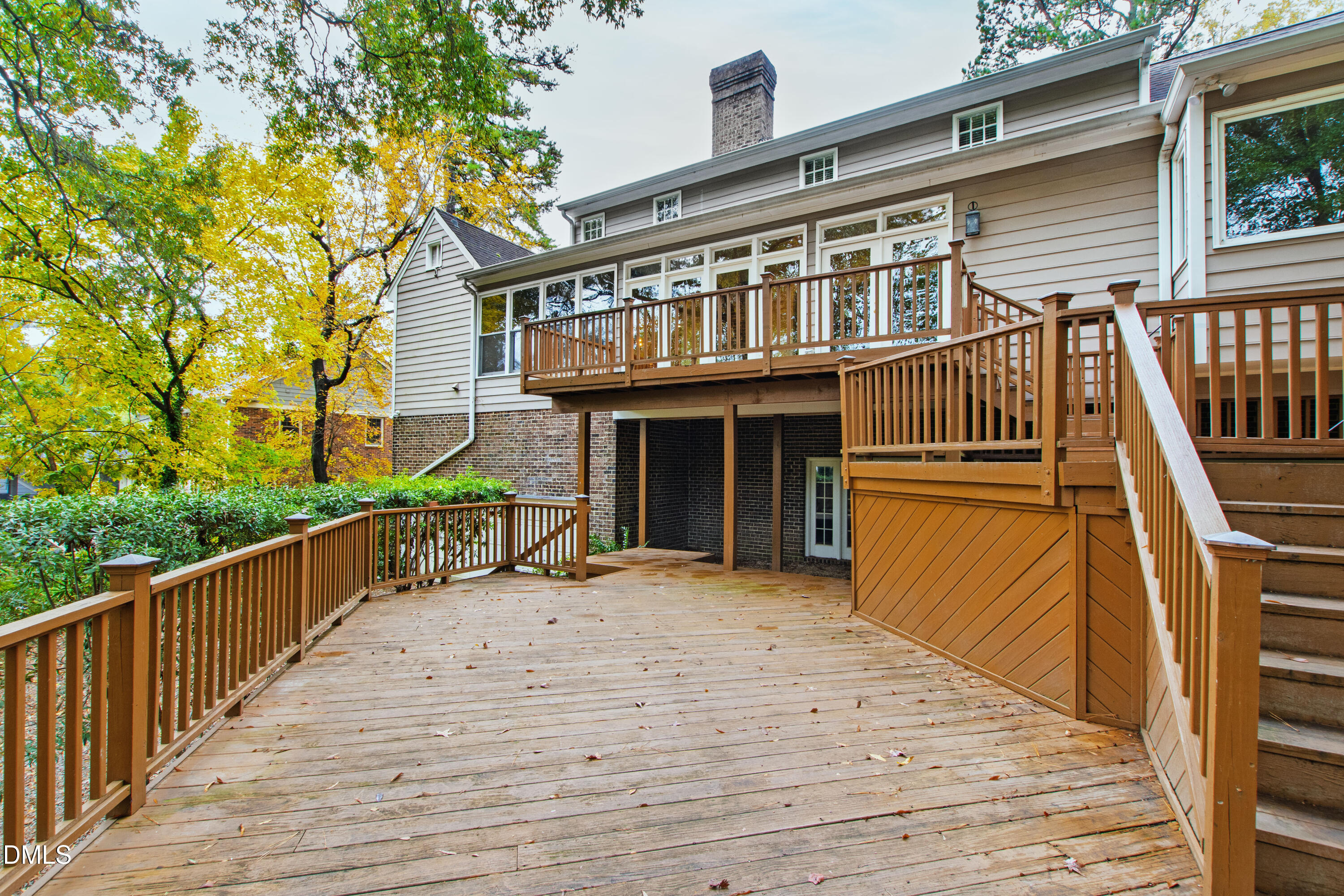 3324 Landor Road Raleigh, NC 27609 - Photo 62 of 69 a view of a house with wooden deck