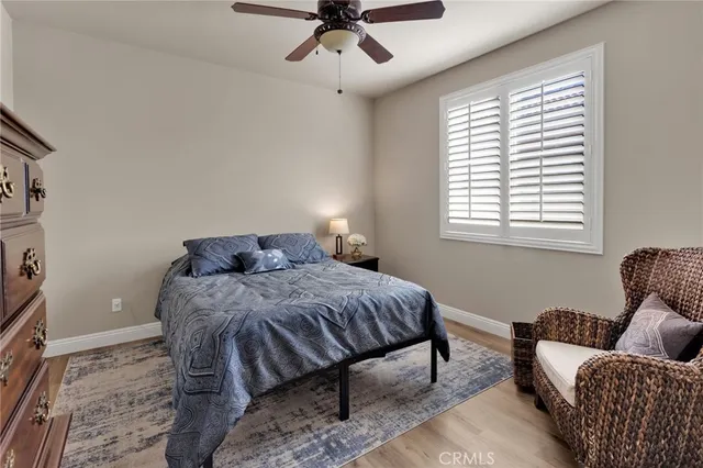 a bed room with a bed and a couch