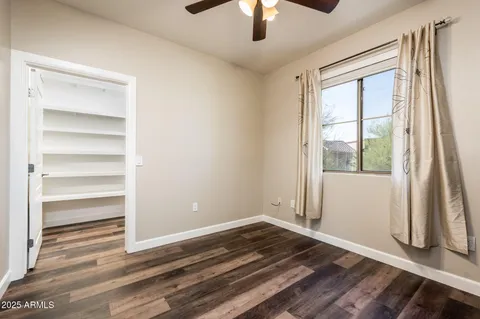 a storage room with washer and dryer
