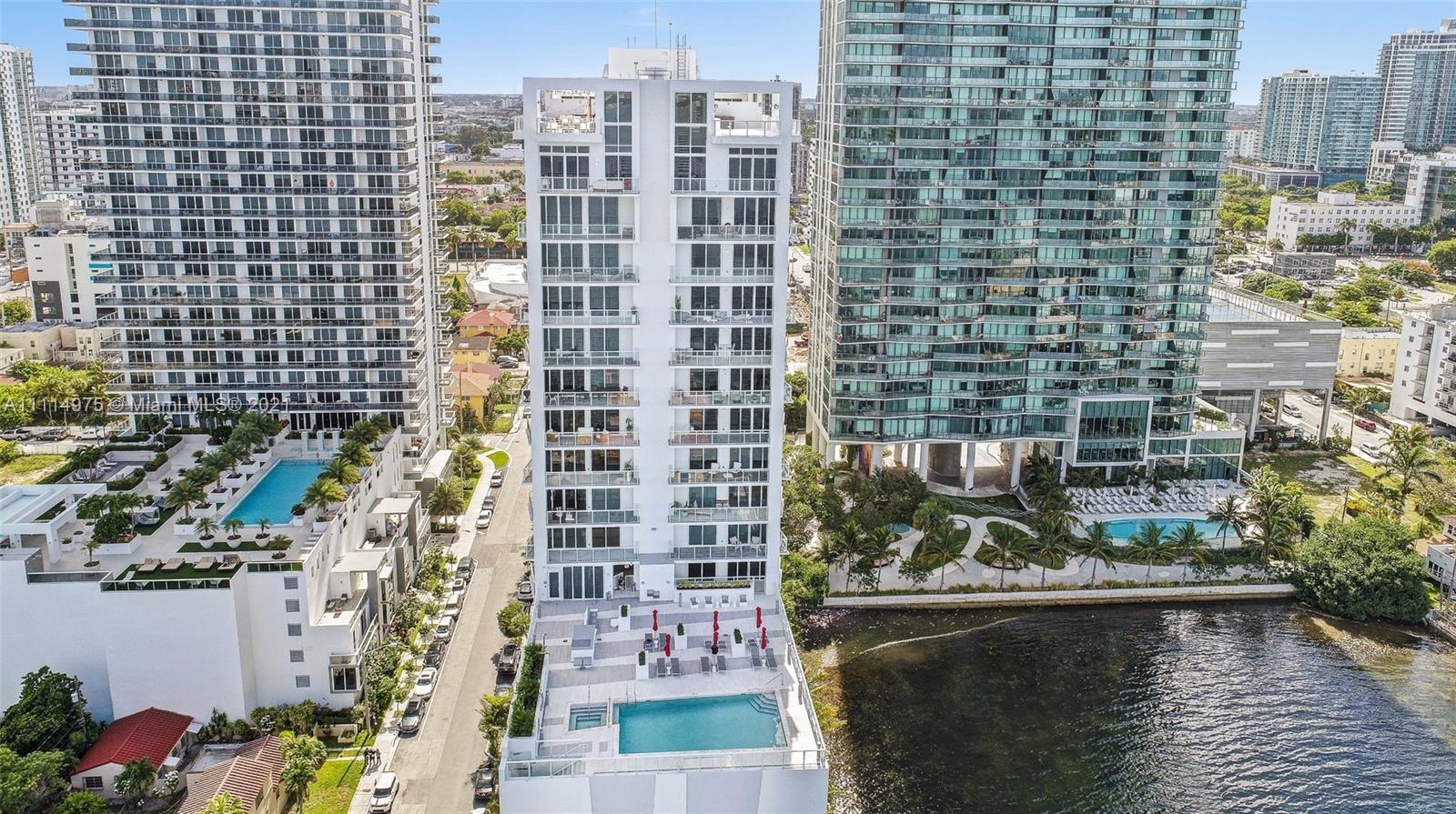 601 Northeast 27th Street, Unit 1604 Miami, FL 33137 - Photo 38 of 47 a view of balcony with wooden floor