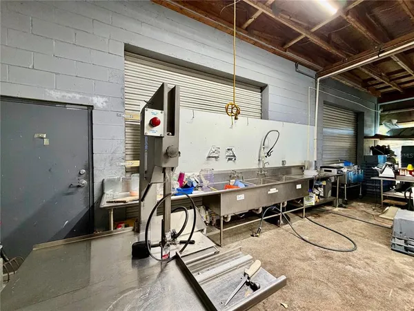 a view of storage and utility room