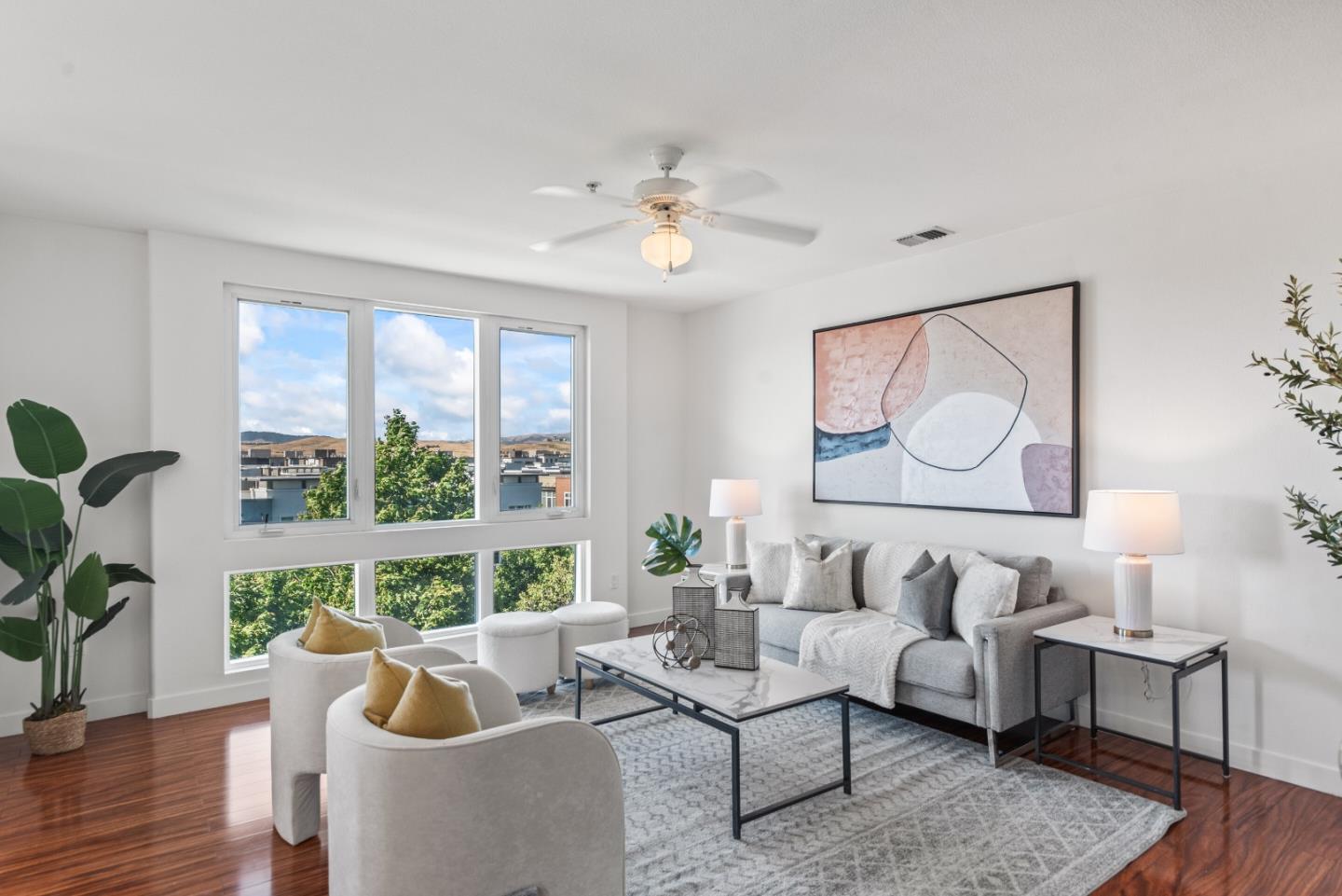 5501 De Marcus Boulevard, Unit 519 Dublin, CA 94568 - Photo 4 of 31 a living room with furniture and a large window