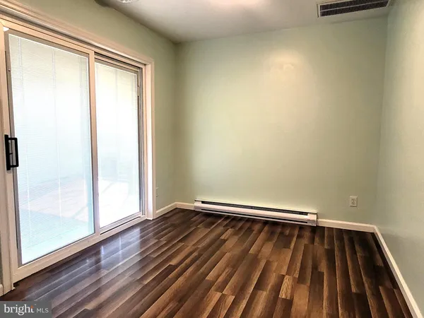 a view of wooden floor in a room