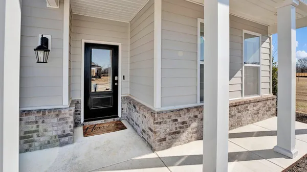 a view of front door of house