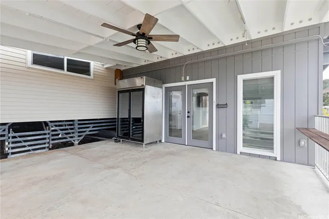a bathroom with a shower and a toilet
