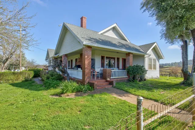 a view of an outdoor space and mountain view