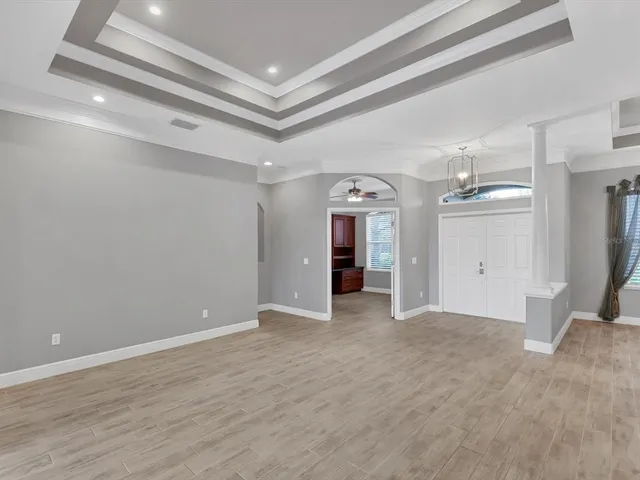 a view of an empty room