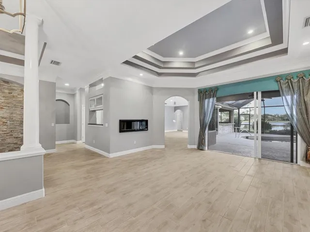 a view of livingroom with a flat screen tv