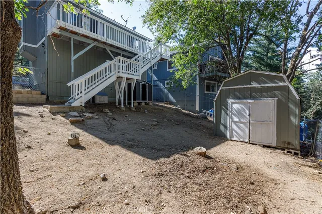 a view of outdoor space and deck
