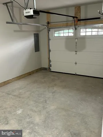 a view of a garage