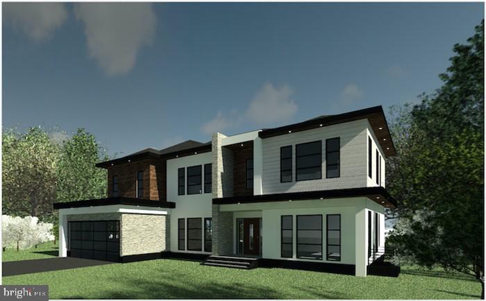 a house view with a garden space