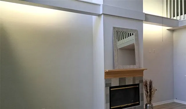 a close view of a closet