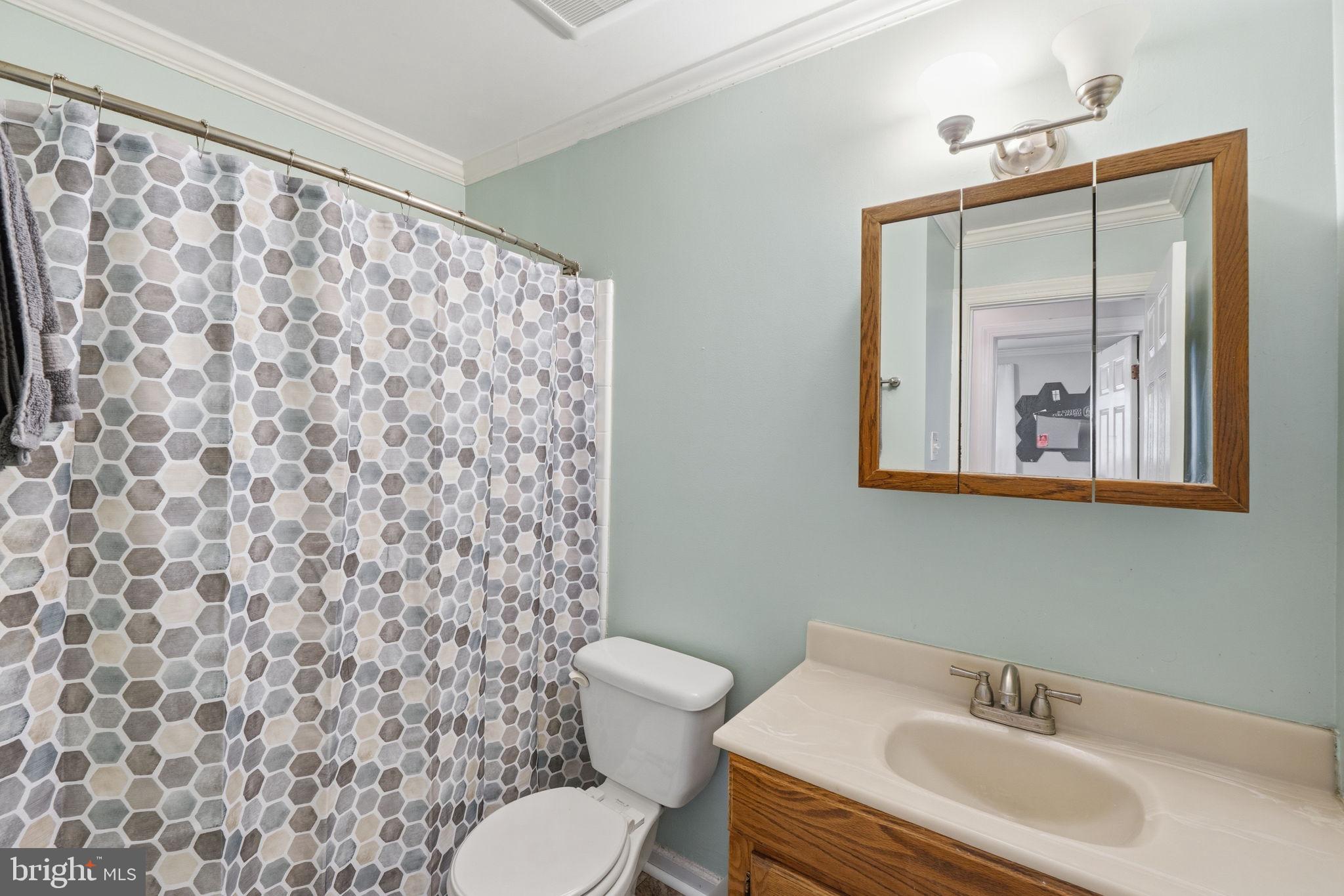 19608 Gott Street Poolesville, MD 20837 - Photo 35 of 43 a bathroom with a sink toilet and a mirror