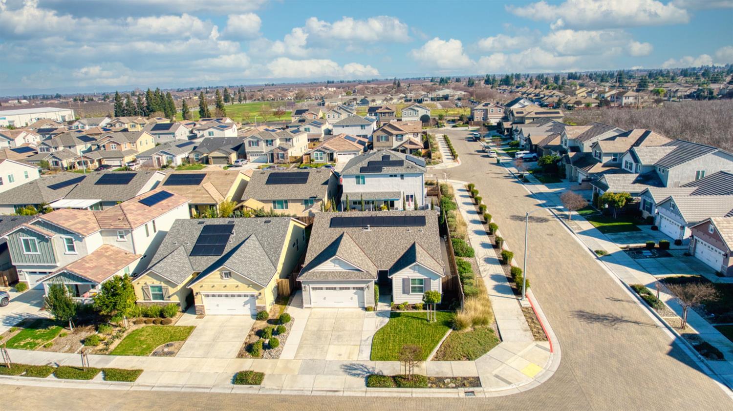 1642 Mcmanis Lane Ripon, CA 95366 - Photo 40 of 44 an aerial view of residential houses with outdoor space