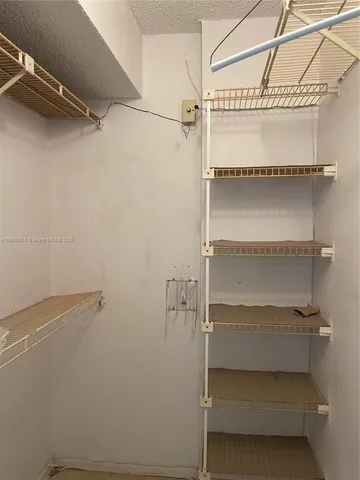 a close view of closet