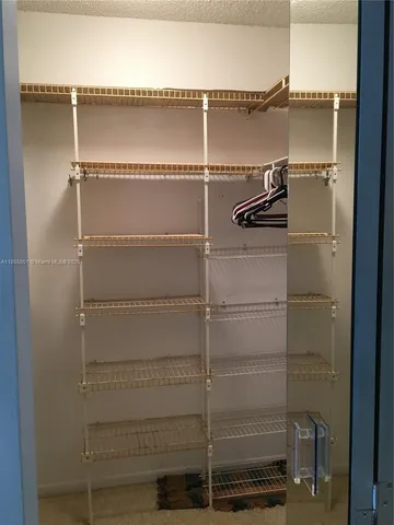 a close view of closet