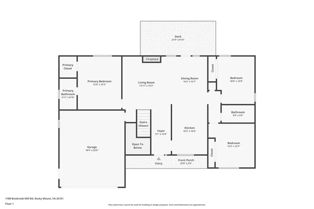 $399,900 | 1180 Bonbrook Mill Road, Rocky Mount, VA 24151