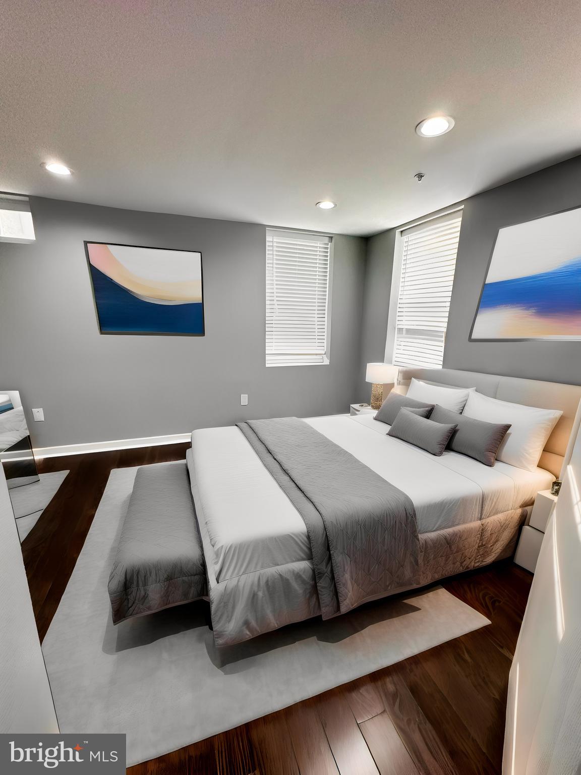 1801 West Venango Street, Unit 3 Philadelphia, PA 19140 - Photo 8 of 22 a bedroom with a bed and a large window