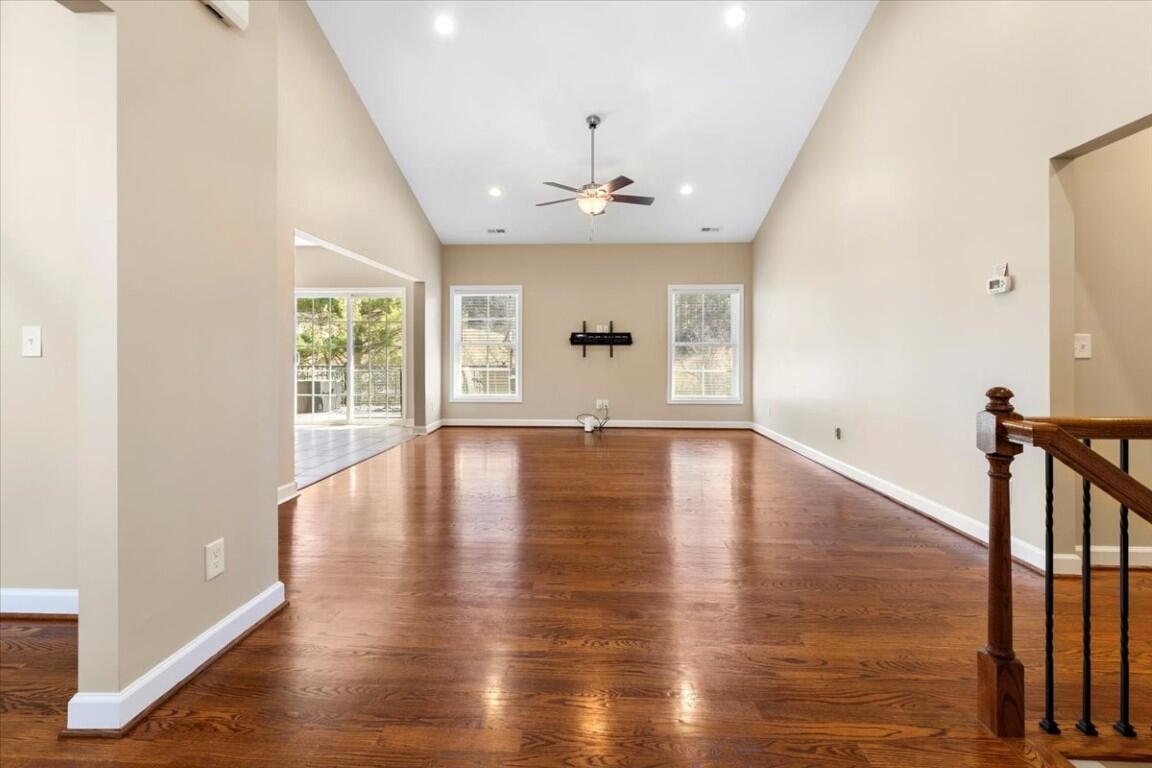 4030 Old Baltimore Road Draper, VA 24324 - Photo 8 of 105 a view of empty room with wooden floor and fan