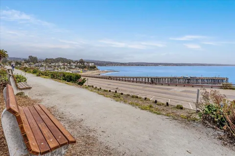 a view of a terrace with skyline