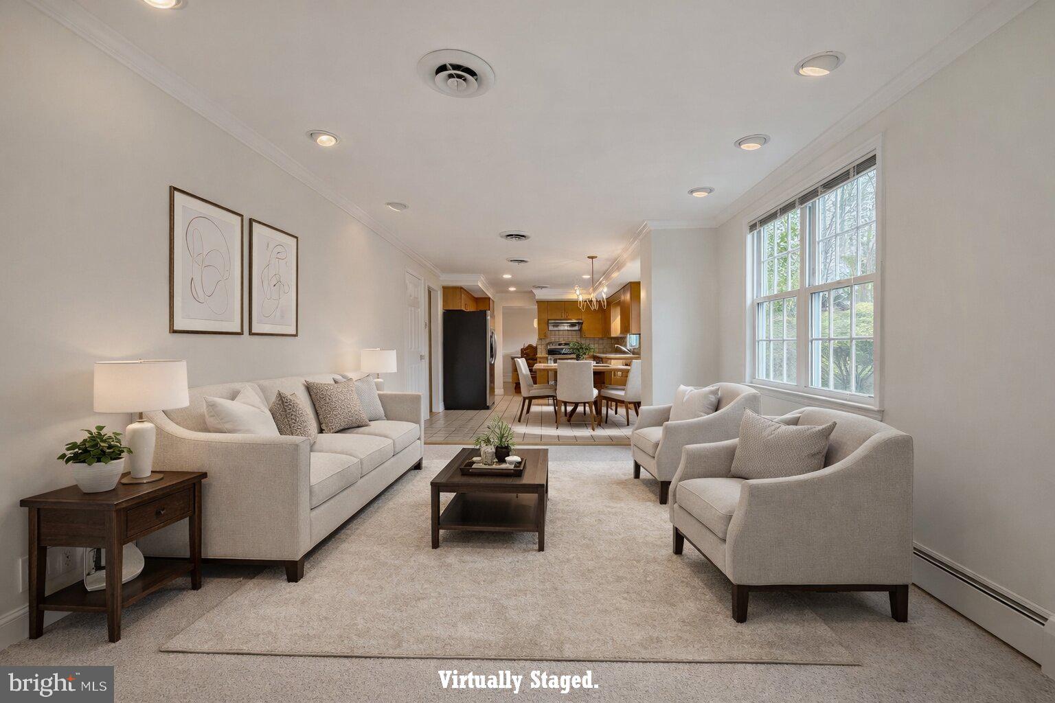 221 Foxcroft Road Broomall, PA 19008 - Photo 17 of 67 Virtually Staged Photo of the Family Room